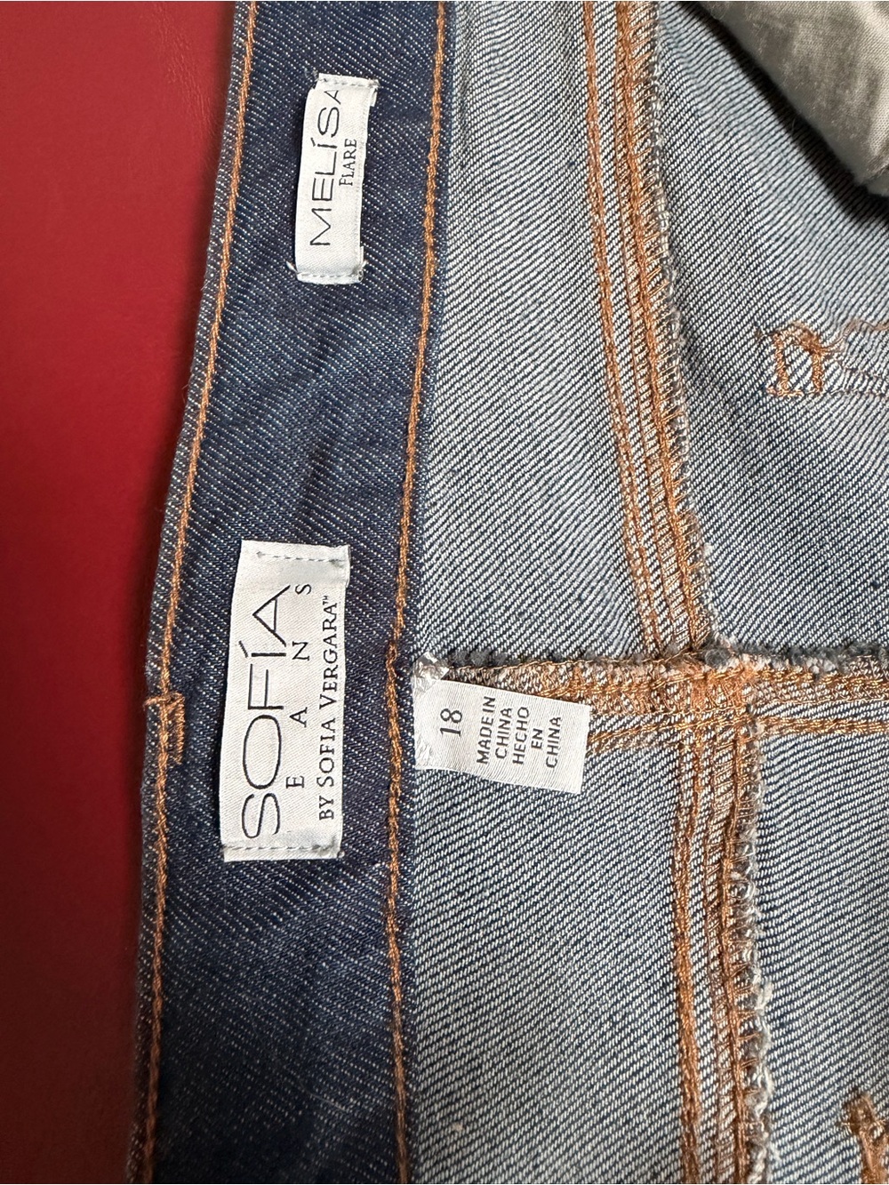 sofia by sofia vergara Blue Denim Flare Jeans